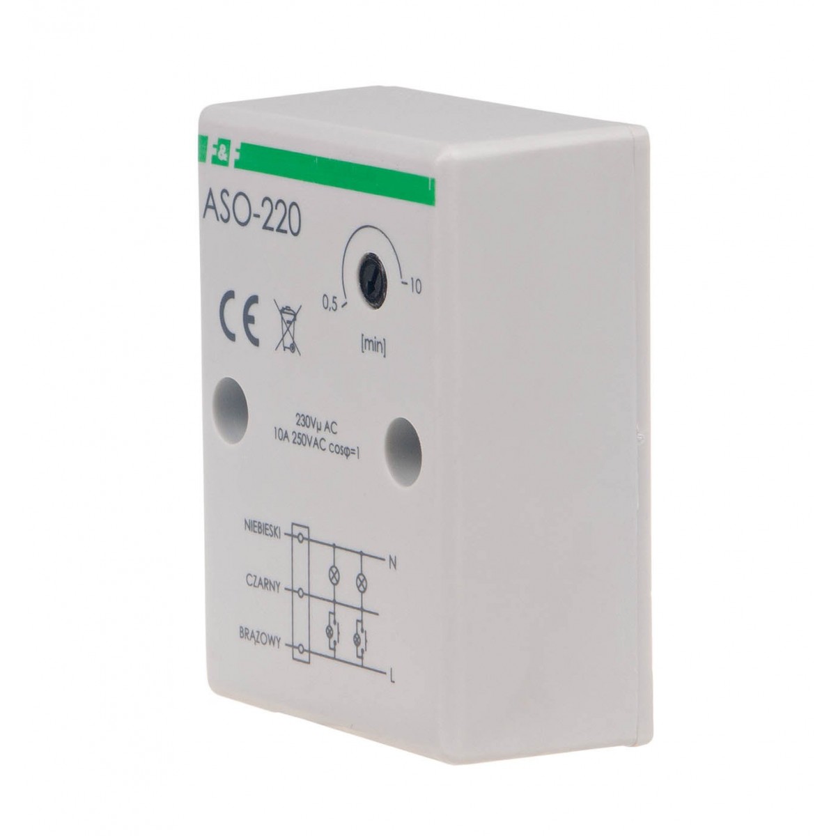 ASO-220 automat schodowy z przyłączem kablowym 230V F&F