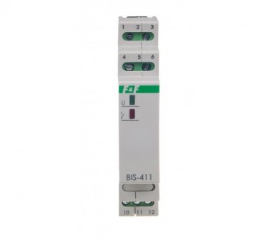 BIS-411-24V przekaźnik bistabilny 9-30 V AC/DC, montaż na szynie DIN F&F