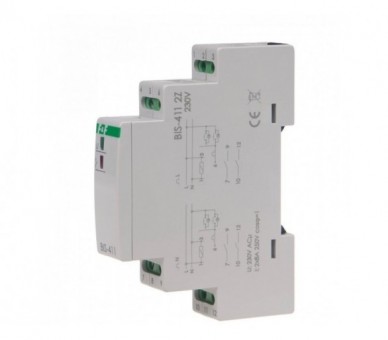 BIS-411-2Z Przekaźnik bistabilny 230V 2Z BIS-411 2Z, montaż na szynie DIN F&F