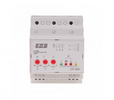 CP-500 Przekaźnik napięciowy trójfazowy CP-500, Un3x500V bez N F&F