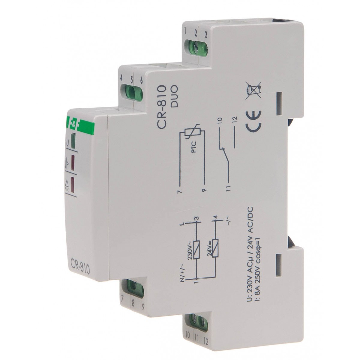 CR-810DUO przekaźnik rezystancyjny CR-810 F&F