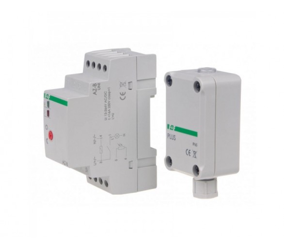 AZ-B-PLUS-UNI Automat zmierzchowy 16A U12-264AC/DC, montaż na szynie DIN z sondą AZ-PLUS F&F