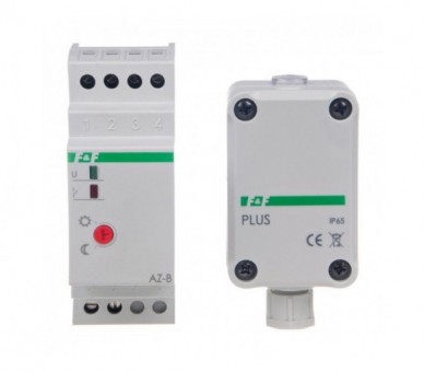 AZ-B-PLUS-UNI Automat zmierzchowy 16A U12-264AC/DC, montaż na szynie DIN z sondą AZ-PLUS F&F
