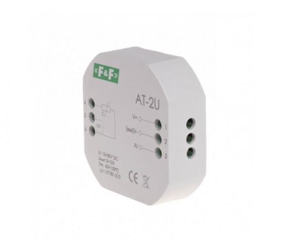 Max-AT-2U analogowy przetwornik temperatury – napięciowy [0-10V], PDT F&F