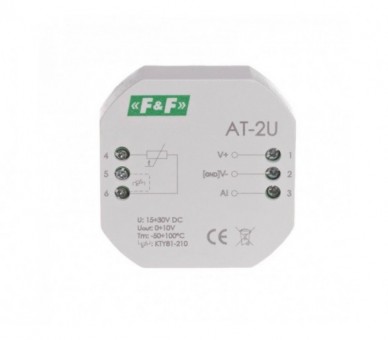 Max-AT-2U analogowy przetwornik temperatury – napięciowy [0-10V], PDT F&F