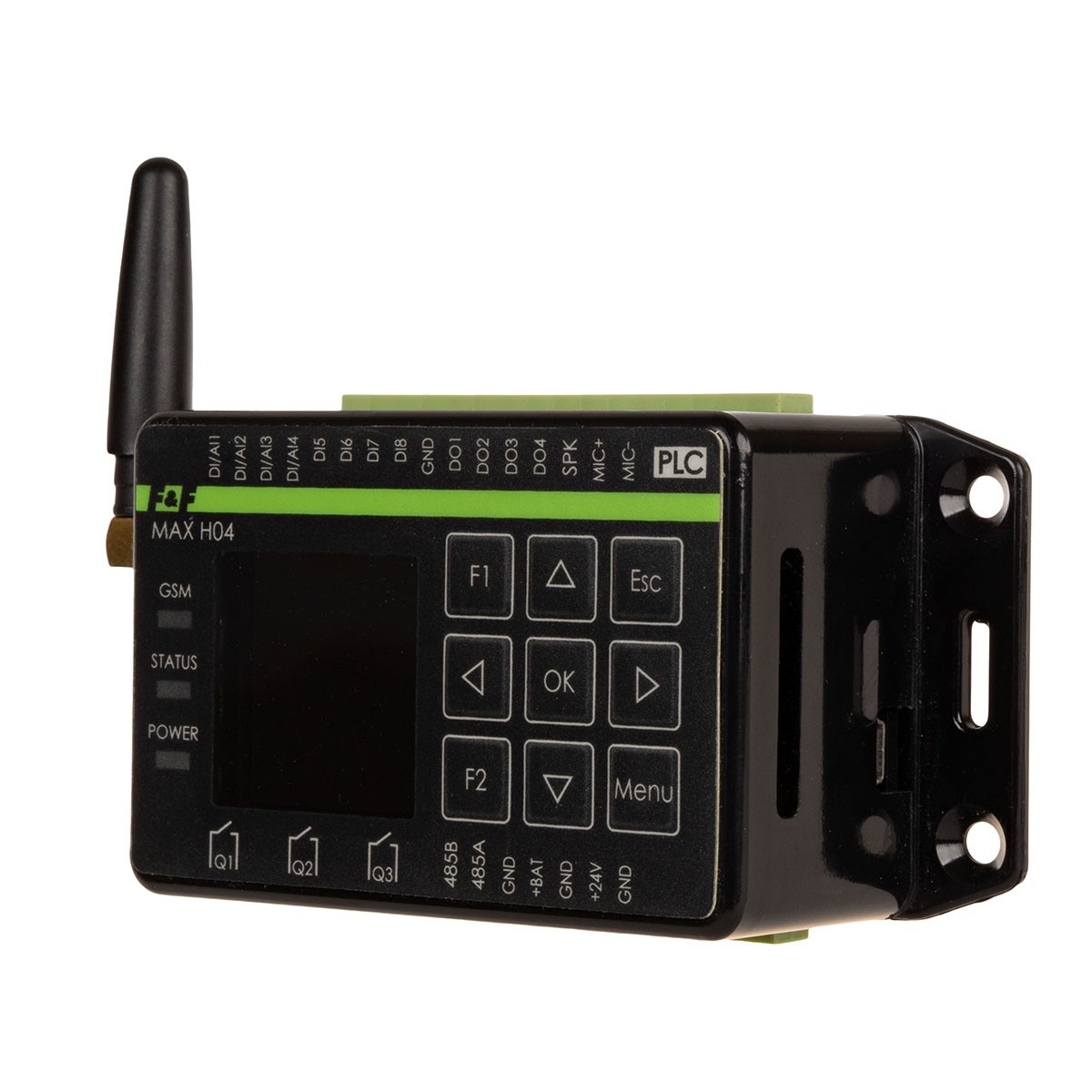 MAX-H04 sterownik programowalny z komunikatorem GSM, klawiatura + lcd, antena zewnętrzna 2,5m w komplecie F&F