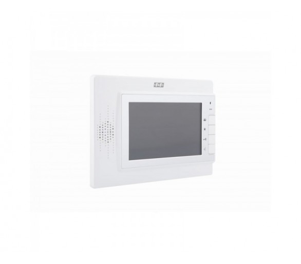 MK-04W Monitor: monitor 7 kolorowy, sterowanie napędem bramy, biały + zasilacz 14,5V 19W F&F