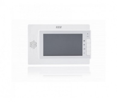 MK-04W Monitor: monitor 7 kolorowy, sterowanie napędem bramy, biały + zasilacz 14,5V 19W F&F
