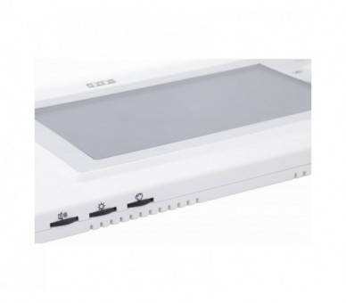 MK-04W Monitor: monitor 7 kolorowy, sterowanie napędem bramy, biały + zasilacz 14,5V 19W F&F
