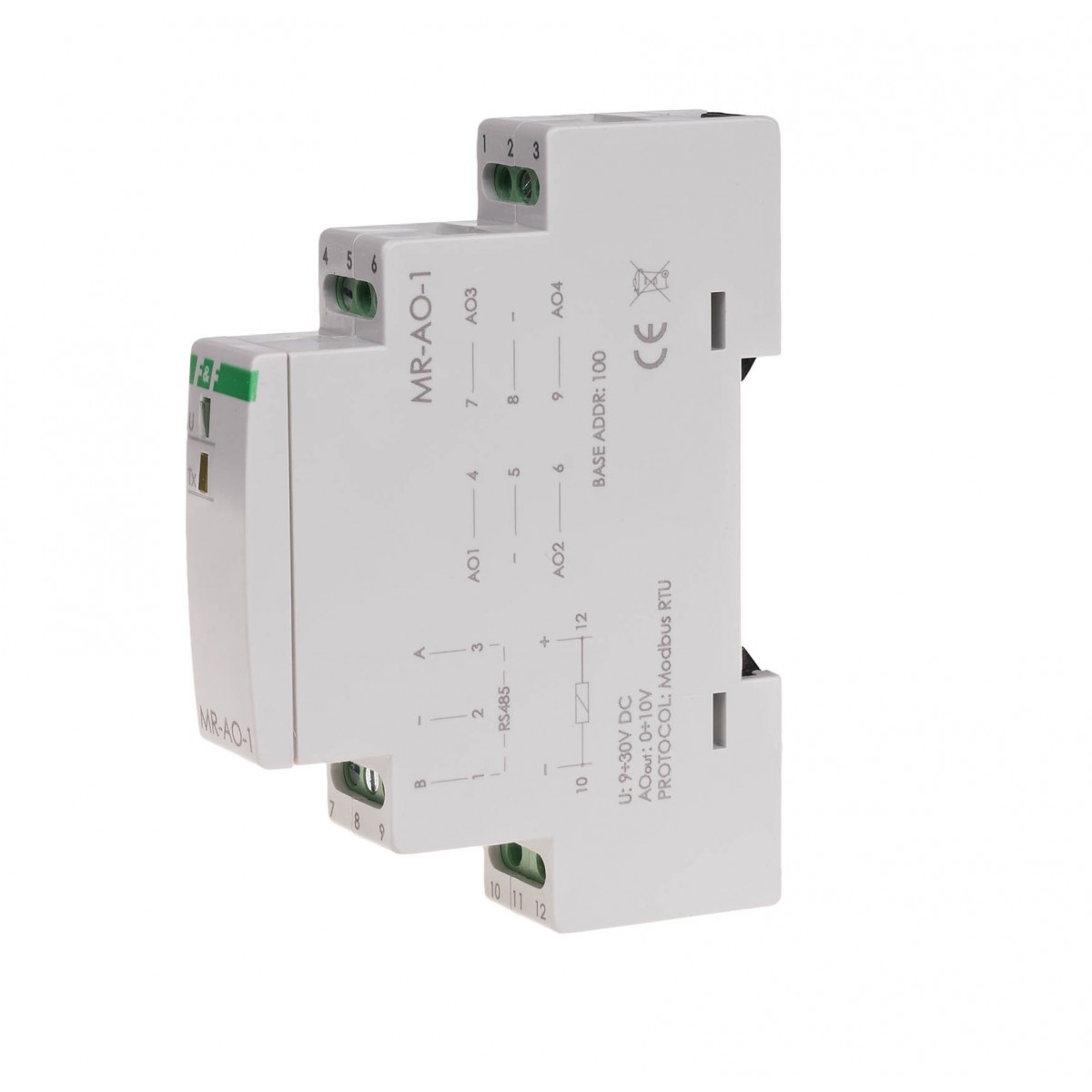 MAX-MR-AO-1 moduł rozszerzeń WYJŚĆ analogowych, z wyjściem MODBUS RTU, 1 moduł F&F