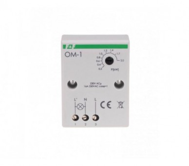OM-1 ogranicznik mocy, montaż natablicowy F&F