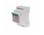 OM-633 ogranicznik z funkcją przekaźnika napięciowego, LCD, pomiar do 10kW, montaż na szynie DIN F&F