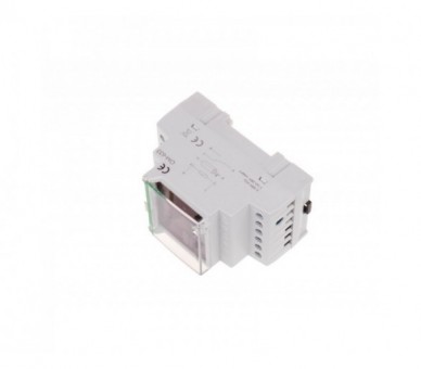 OM-633 ogranicznik z funkcją przekaźnika napięciowego, LCD, pomiar do 10kW, montaż na szynie DIN F&F
