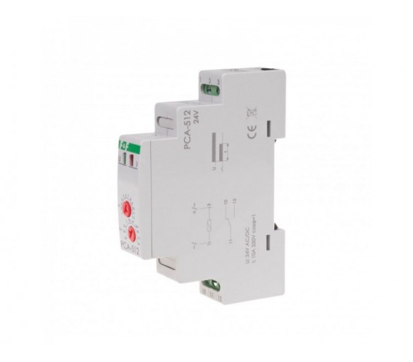 PCA-512-24V przekaźnik czasowy awersyjny, styki: 1NO/NC 24V F&F