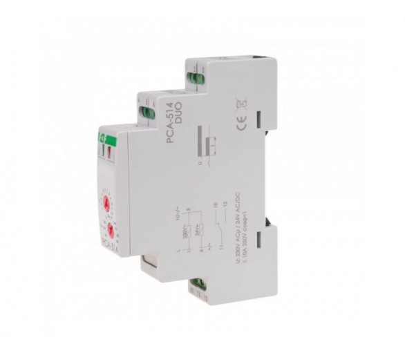 PCA-514DUO jednofunkcyjny-awersyjny, styki: 1NO/NC , U230 i 24V, I10A, 1 moduł F&F