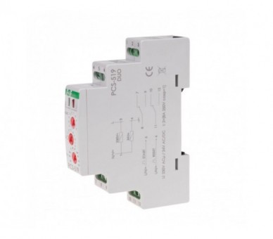 PCS-519DUO Przekaźnik czasowy 10-funkcji, styki 2NO/NC Uniwersalny 24V lub 230V PCS-519 DUO F&F