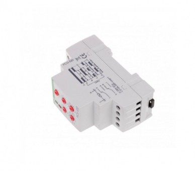PCU-520 Przekaźnik czasowy 2-funkcyjny (nastawa 2 czasów T1 T2, styk: 2xNO/NC 230V F&F