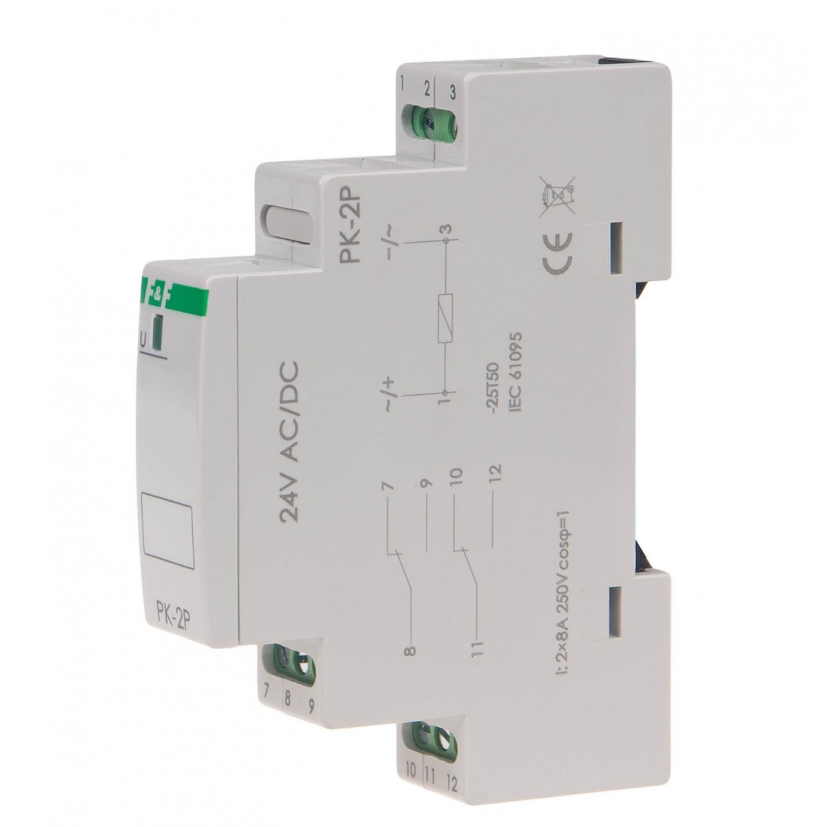 PK-2P-24V przekaźnik elektromagnetyczny PK-2P 24 V F&F