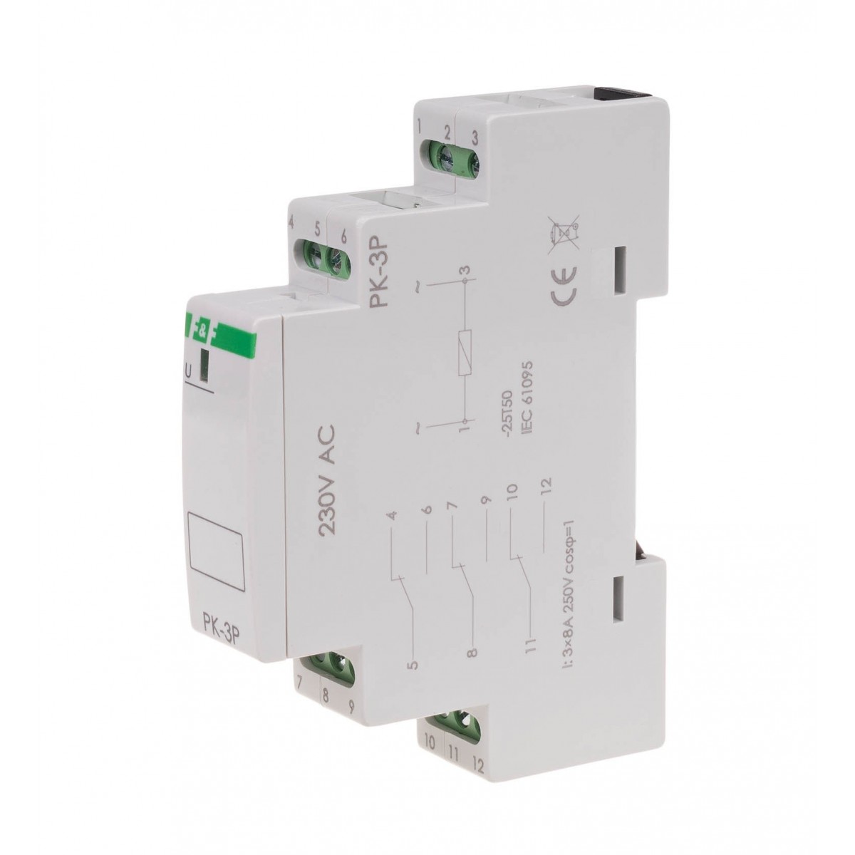 PK-3P-230V przekaźnik elektromagnetyczny PK-3P 230V F&F