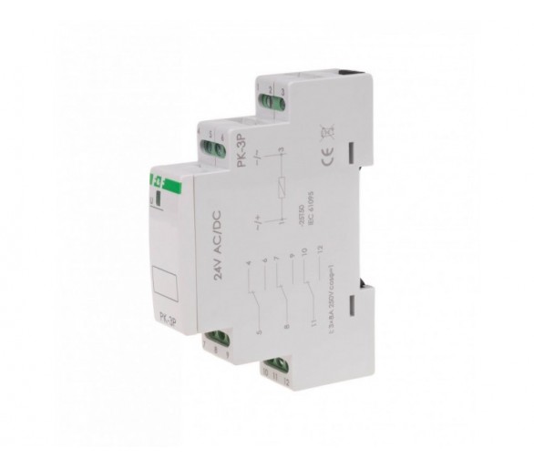 PK-3P-24V przekaźnik elektromagnetyczny PK-3P 24V F&F