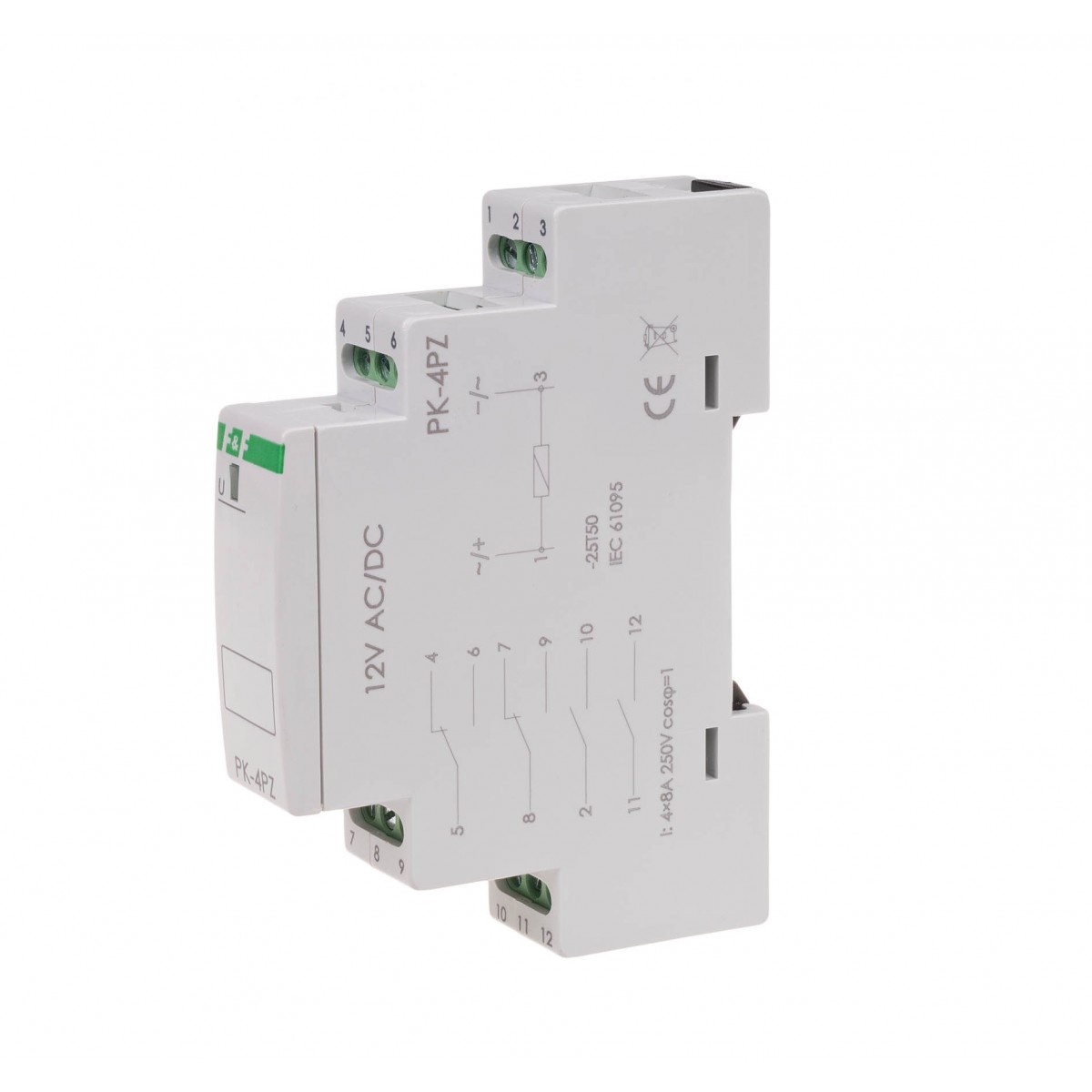PK-4PZ-12V przekaźnik elektromagnetyczny PK-4PZ 12V F&F