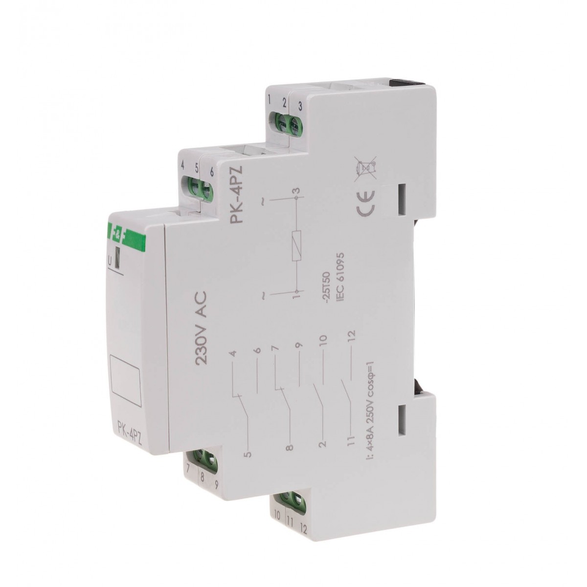 PK-4PZ-230V przekaźnik elektromagnetyczny PK-4PZ 230V F&F