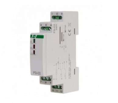 PSI-02-230V przetwornik sygnału ciągły na impuls PSI-02 230V montaz na szynie DIN F&F