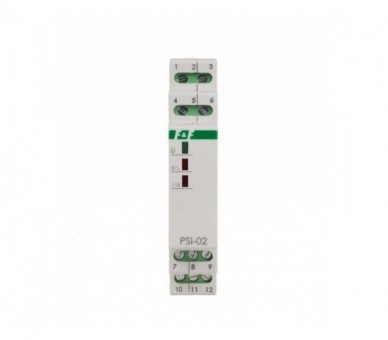 PSI-02-230V przetwornik sygnału ciągły na impuls PSI-02 230V montaz na szynie DIN F&F