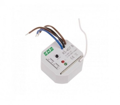 RS-407B odbiornik bistabilny, 230V 5A, , montaż w puszce Ø60 RS-407 B F&F