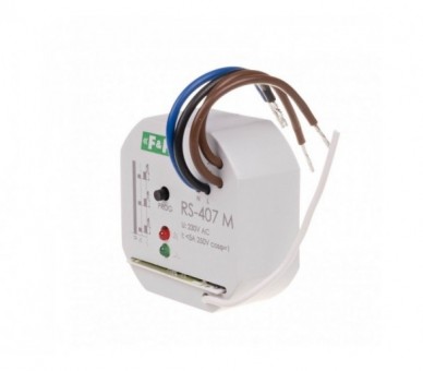 RS-407M odbiornik monostabilny, 230V 5A, , montaż w puszce Ø60 RS-407 M F&F
