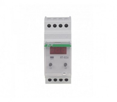 RT-826 cyfrowy regulator temperatury -25-130°C z LCD - montaż DIN styk: 1NO 230V AC, bez sondy temp. F&F