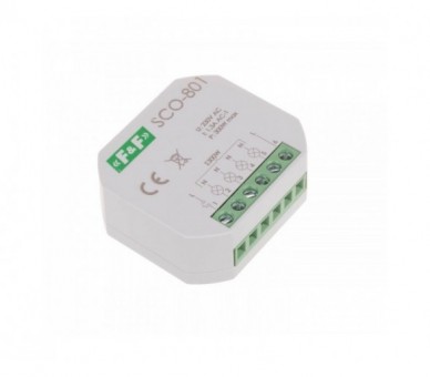 SCO-801 ściemniacz oświetlenia bez pamięci, montaż podtynkowy zasilanie 230V AC 300W F&F