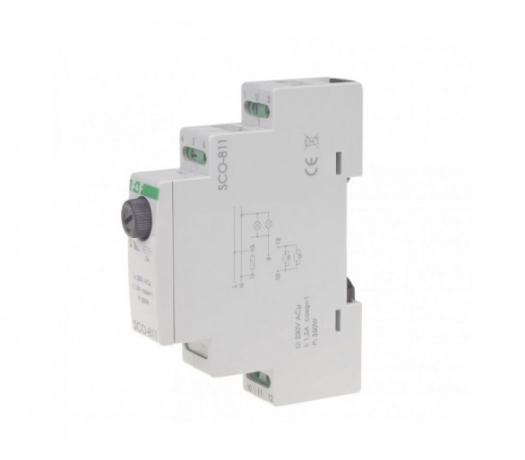SCO-811 ściemniacz oświetlenia SCO-811 montaż na szynie DIN zasilanie 230V AC 350W F&F