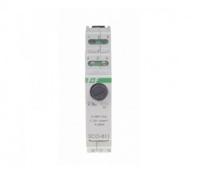 SCO-811 ściemniacz oświetlenia SCO-811 montaż na szynie DIN zasilanie 230V AC 350W F&F