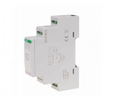 SCO-812 ściemniacz oświetlenia SCO-812 montaż na szynie DIN zasilanie 230V AC 350W F&F