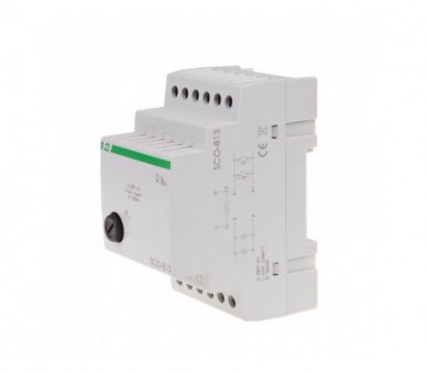 SCO-813 ściemniacz oświetlenia SCO-813 montaż na szynie DIN zasilanie 230V AC 1000W F&F