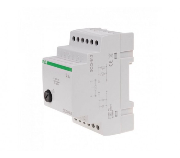 SCO-813 ściemniacz oświetlenia SCO-813 montaż na szynie DIN zasilanie 230V AC 1000W F&F