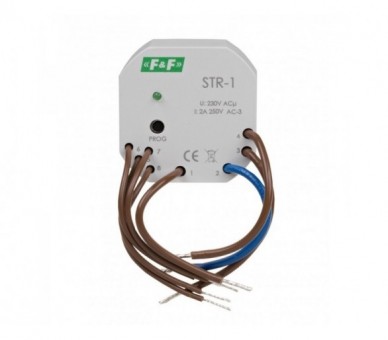 STR-1 sterownik roletowy, dwuprzyciskowy STR-1 napięcie 230V AC F&F