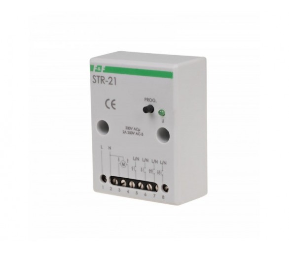 STR-21 sterownik roletowy, dwuprzyciskowy STR-21 napięcie 230V AC F&F