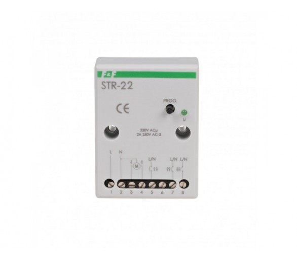 STR-22 sterownik roletowy, jednoprzyciskowy STR-22 napięcie 230V AC F&F