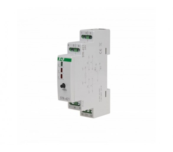 STR-421-24V sterownik roletowy, dwuprzyciskowy STR-421 24V napięcie 24V AC/DC F&F