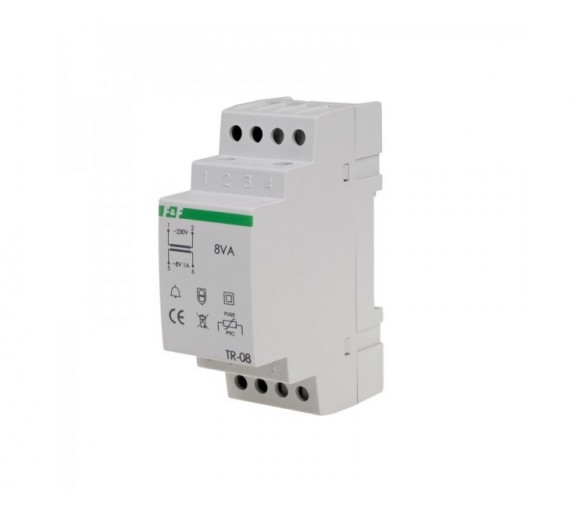 TR-08 transformator sieciowy TR-08 zasilanie 230V AC 8V 1A F&F