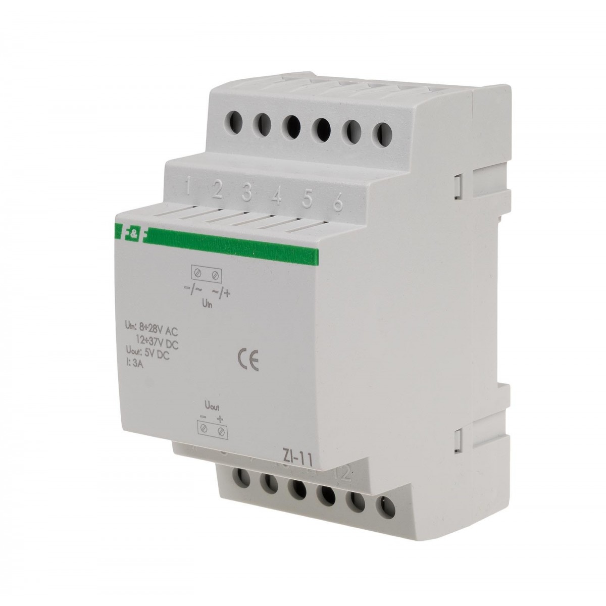 ZI-11 stabilizator impulsowy 5V DC ZI-11 8-28V AC / 12-37V DC 3A F&F