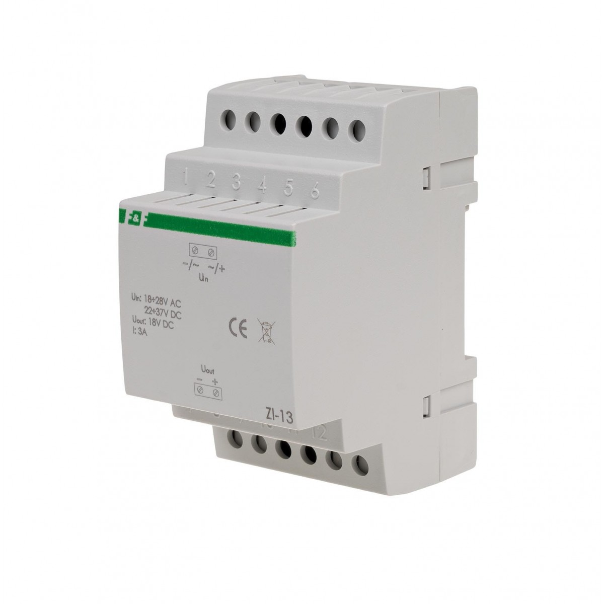 ZI-13 stabilizator impulsowy 18V ZI-13 18-28V AC / 22-37V DC 3A F&F