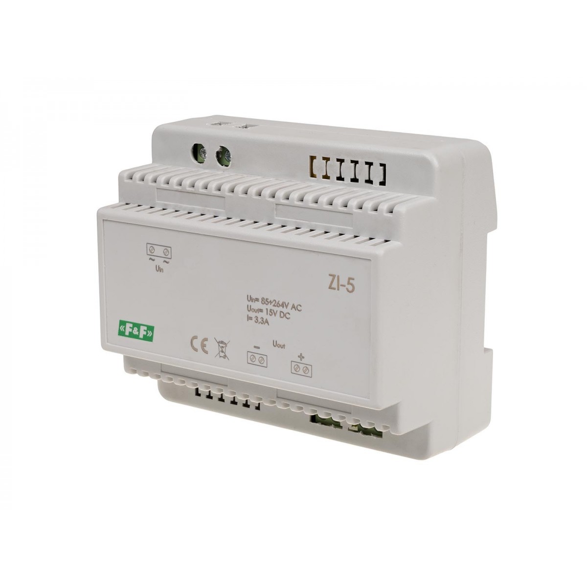 ZI-5 zasilacz impulsowy 15V DC 3,3A ZI-5 F&F