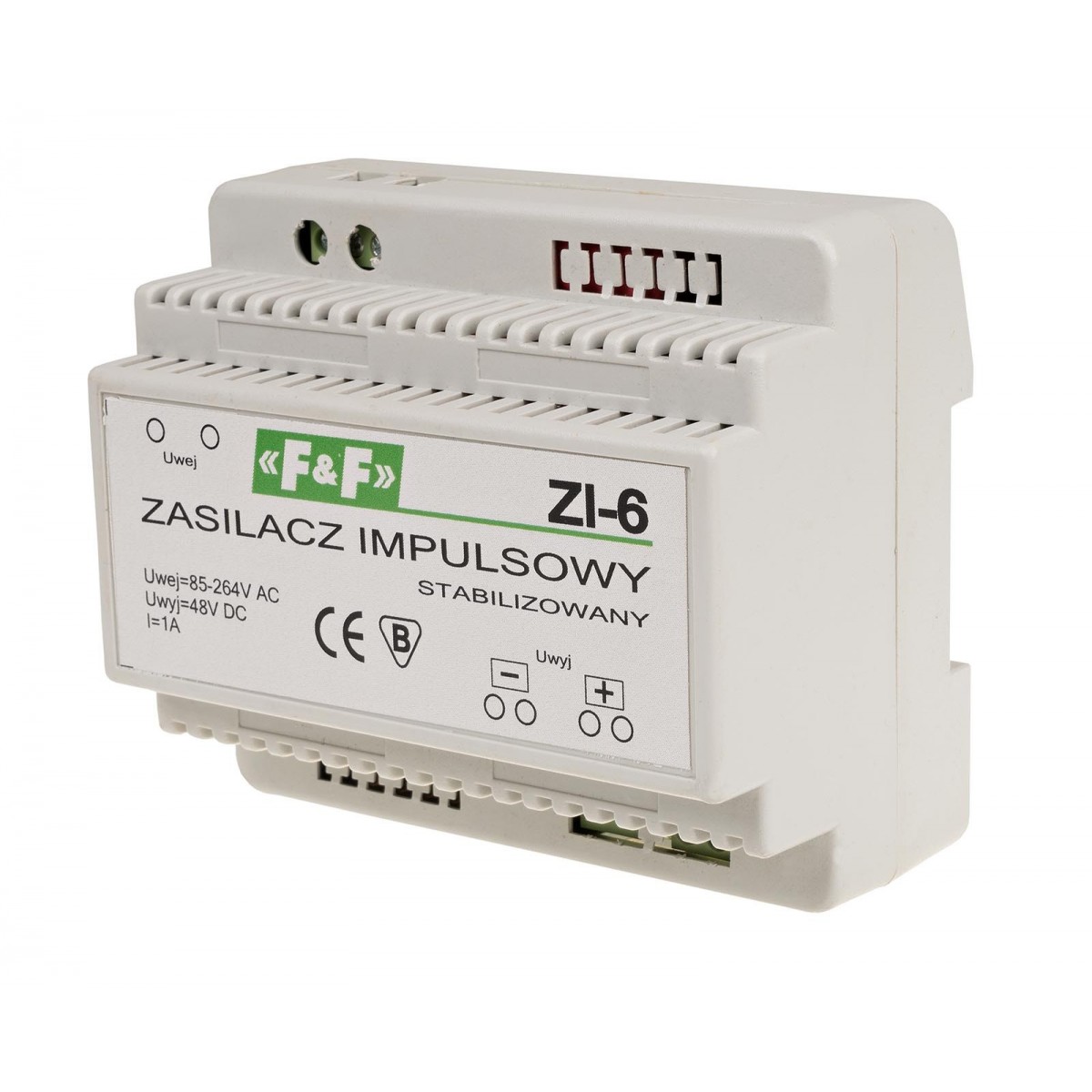ZI-6 zasilacz impulsowy 48V DC 1A ZI-6 F&F