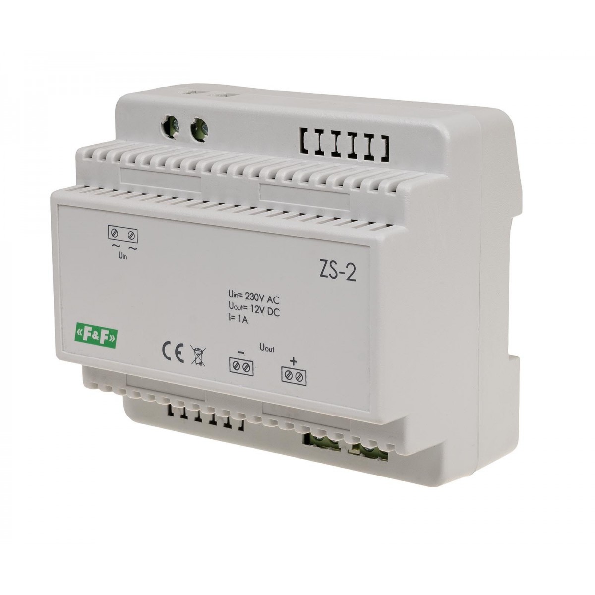 ZS-2 zasilacz stabilizowany 12V DC 1A ZS-2 F&F
