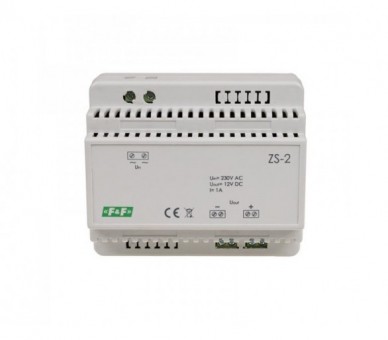 ZS-2 zasilacz stabilizowany 12V DC 1A ZS-2 F&F