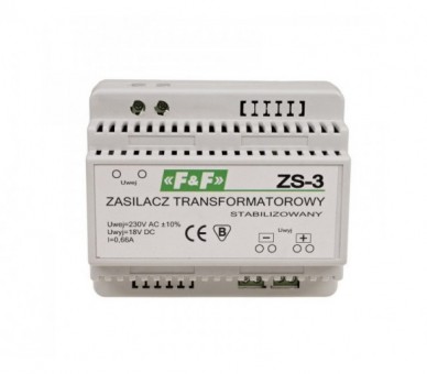 ZS-3 zasilacz stabilizowany 18V DC 0,66A ZS-3 F&F