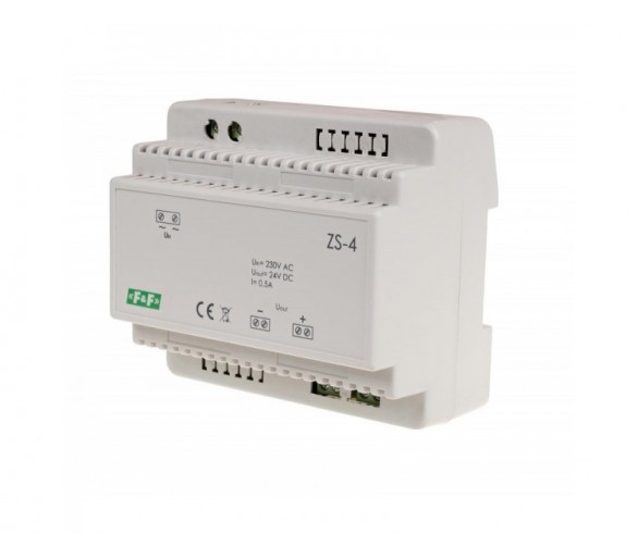 ZS-4 zasilacz stabilizowany 24V DC 0,5A ZS-4 F&F